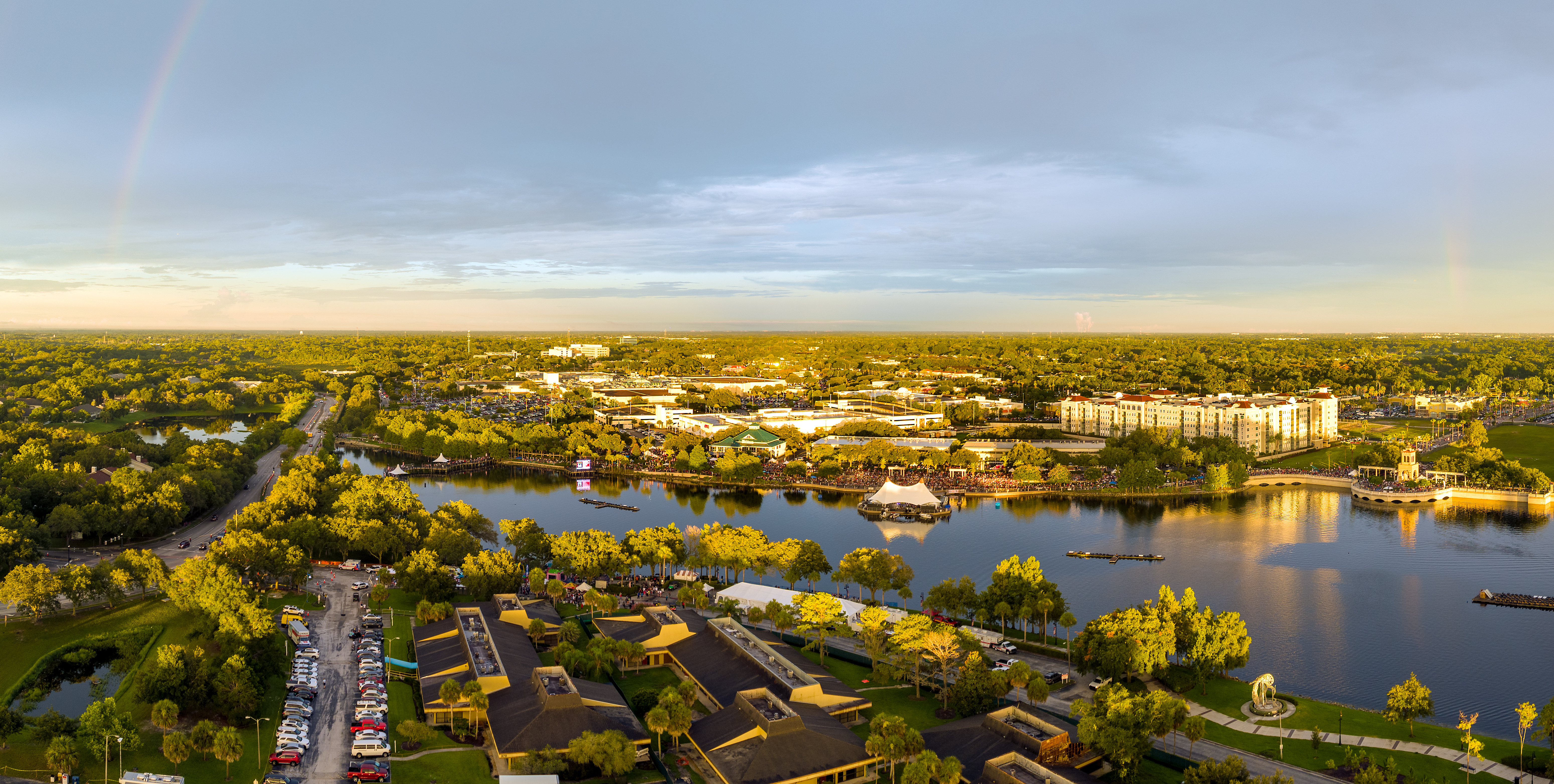 drone shot of altamonte springs during the day